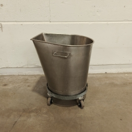 Stainless steel tub on cart